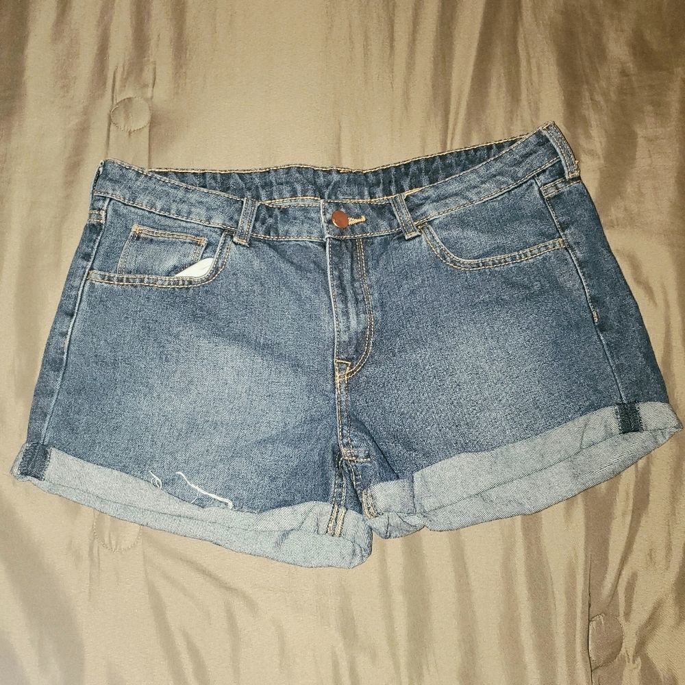 & Denim Short Jean Shorts Size 10